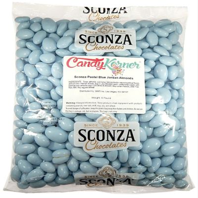 Jordan Almonds - Candy Coated Almonds - Pastel Blue Mix - Top Grade Almonds Covered In A Thin Candy Coating By CandyKorner - 5 Pound (80 Ounce)