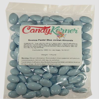 Jordan Almonds - Candy Coated Almonds - Pastel Blue Mix - Top Grade Almonds Covered In A Thin Candy Coating By CandyKorner - 3 Pound (48 Ounce)