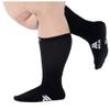 Mojo Compression Socks - Black Athletic Crew Length (15-20mmHg) for Medium Support - 3X-Large Size for Optimal Lymphedema Relief - 1 Pair view 4