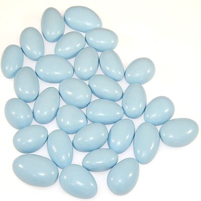 Jordan Almonds - Candy Coated Almonds - Pastel Blue Mix - Top Grade Almonds Covered In A Thin Candy Coating By CandyKorner - 1 Pound (16 Ounce)