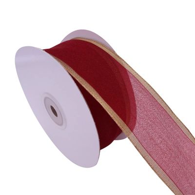 YASECO 38mm Edge Organza Ribbon for Christmas Wedding Decoration Bows for Crafts Gift Wrapping Decorate Lace (Color : 2090, Size : 10 Yards)