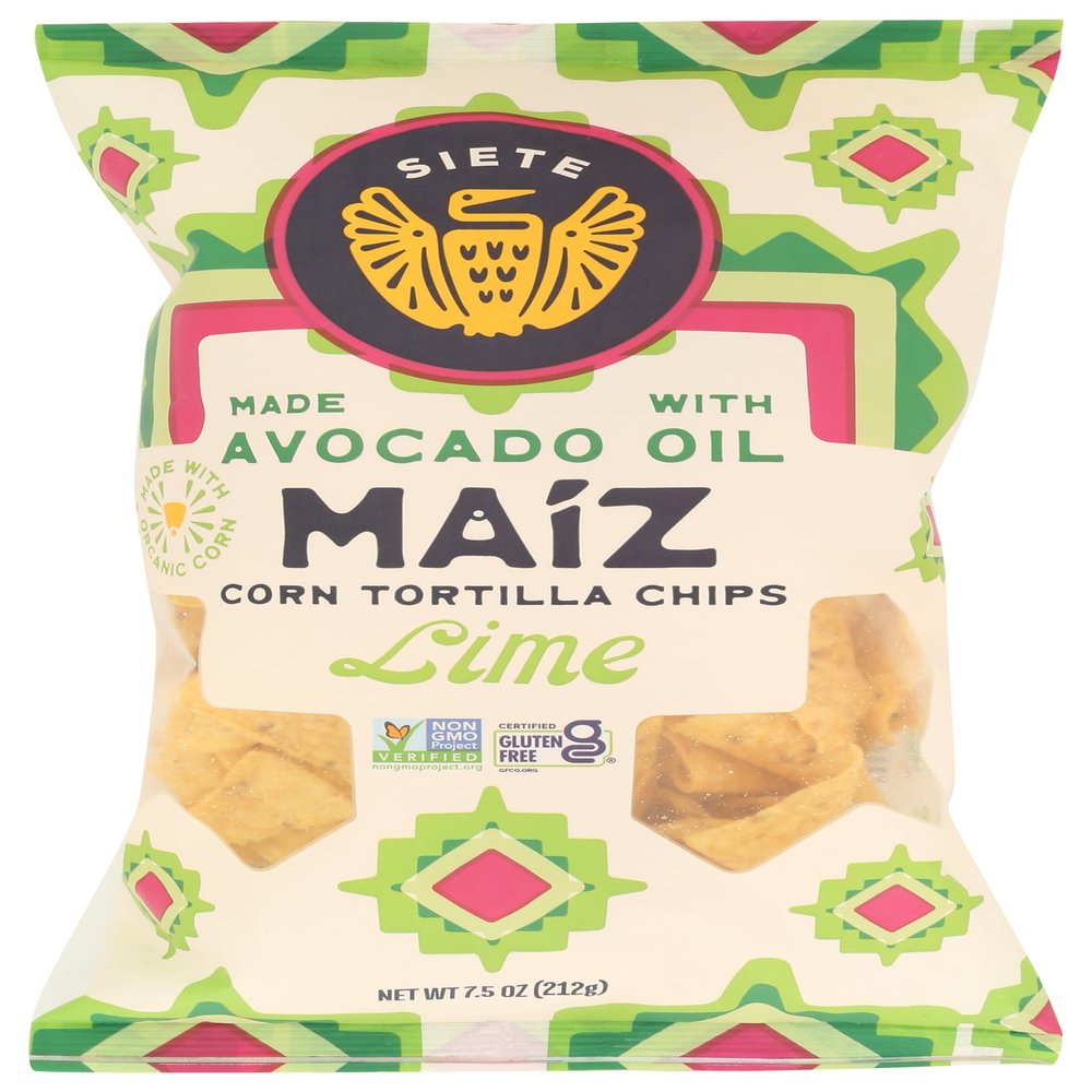 Siete Maiz Lime Corn Totilla Chips 7.5 OZ