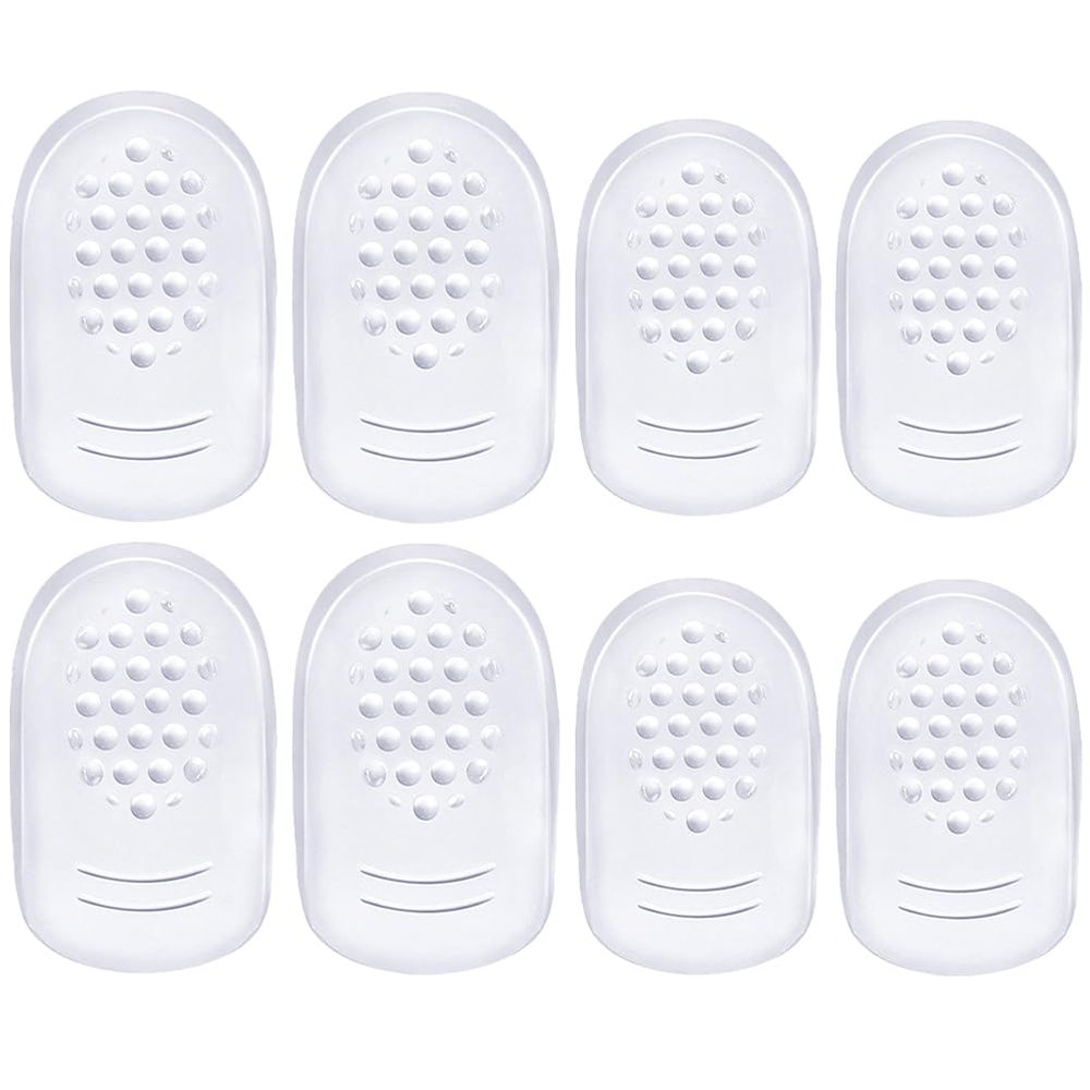 4Pairs Heel Pads for Women Shockproof Self-Adhesive Cushions for High Heels Sneakers More Comfortable Gel Inserts Prevent Foot
