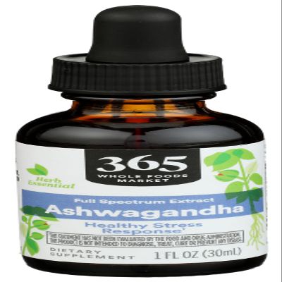 365 by Whole Foods Market, Ashwagandha Full Spectrum Extract, Healthy Stress Response, 1 Fl Oz