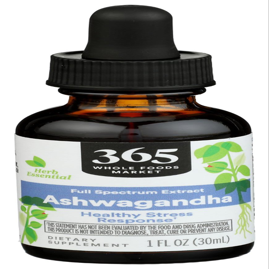 365 by Whole Foods Market, Ashwagandha Full Spectrum Extract, Healthy Stress Response, 1 Fl Oz