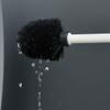 NOVOCE Toilet Brush Long Handle Wall-Mounted Toilet Brush Holder Toilet Brush Modern Minimalist Design Toilet Brush Household Cleaning Bathroom Toilet Brush Set Toilet Bowl Brush (Color : Black) view 3
