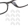 10 Pairs Adhesive Glasses Nose Pads, Pea Shape Stick on Anti-Soft Silicone, Adhesive Nose Pads Glasses for Glasses, Eyeglasses and Sunglasses (10 Pairs Transparent) view 1