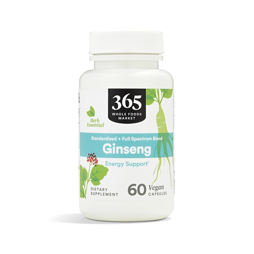 365 By Whole Foods Market, Ginseng, 60 Count