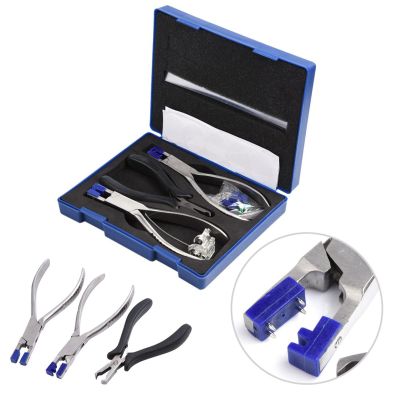 NICHOY Professional Eyeglass Repair Set,Rimless Disassembly Glasses Frames Optical Tools Set,Easy to Carry,for Watches, Jewelry, Glasses (Color:,Size:a Set)