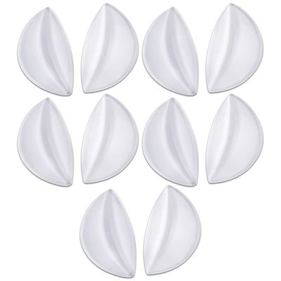 10 Pairs of Silicone Arch Support Brace Arch Support Foot Pads Arch Band Shoe Insoles Arch Cushions for Plantar Fallen Arches Achy Feet Problems