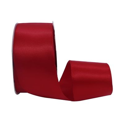 YASECO 38mm Red Satin Wired Edge Ribbon for Wedding Decoration Christmas Decor Gift Wrapping Accessories Decorate Lace (Color : 1077, Size : 5 Yards)