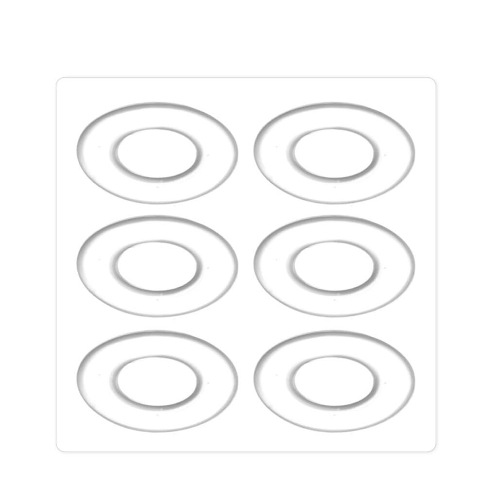 6PCS Transparent Silicone Gel Foot Corn Rings Soft Callus Cushions Bunion Protector Pads Back Heel Shoes Sticky Caps Remover