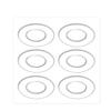 6PCS Transparent Silicone Gel Foot Corn Rings Soft Callus Cushions Bunion Protector Pads Back Heel Shoes Sticky Caps Remover view 1