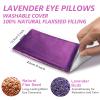 RelaxCoo Lavender Eye Pillow for Relaxation, Yoga, Sleeping, Weighted Eye Mask Heated for Headache, Sinus, Dry Eye Relief, Moist Heat Eyes Compress, Meditation Accessories with Aromatherapy, Pack of 6 view 3