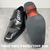 2 Pairs Shoe Front Sole Non Slip Pad, Heel Anti Skid Cushion, Rubber Grip Protector, Black Red Beige Shoe Bottom Half Sole (Black) view 4