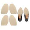 2 Pairs Shoe Front Sole Non Slip Pad, Heel Anti Skid Cushion, Rubber Grip Protector, Black Red Beige Shoe Bottom Half Sole (Beige) view 1