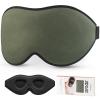 LitBear Sleep Mask for Men Side Sleeper, Sleeping Mask for Women Light Blocking, 3D Contoured Cup Eye Mask Sleeping, Soft Lightweight Sleep Eye Mask with Adjustable Elastic Strap for Traveling view 1