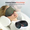 LitBear Sleep Mask for Men Side Sleeper, Sleeping Mask for Women Light Blocking, 3D Contoured Cup Eye Mask Sleeping, Soft Lightweight Sleep Eye Mask with Adjustable Elastic Strap for Traveling view 4