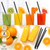2000 Pcs Disposable Drinking Straws Long Plastic Straws 8.25" Long and 0.25'' Diameter for Cocktail Drink Cups Juice (Black) view 4
