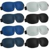 Bencailor 8 Pcs Sleep Eye Mask for Side Sleeper Men Women 3D Contoured Eyes Blackout Covers for Sleep with Adjustable Strap Block Out Light Night Blindfold Eye Shade for Travel(Medium,Retro Colors) view 1