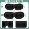 Bencailor 8 Pcs Sleep Eye Mask for Side Sleeper Men Women 3D Contoured Eyes Blackout Covers for Sleep with Adjustable Strap Block Out Light Night Blindfold Eye Shade for Travel(Medium,Retro Colors) view 3