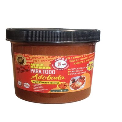 Adobada para Todo Adobo Marinade cooking sauce chili paste commercial used chicken meat Vegan (brown, Adobada Adobo Marinade)