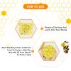 Organic Beeswax Wrap - Reusable Food Wrap Set, 9 Pack - 1L, 5M, 3S Flower Patterns - Sustainable, Sandwich Storage view 4