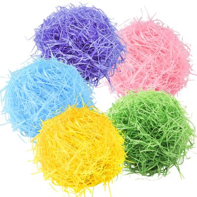 Teling 5 Bags 3.3 Lbs Easter Grass Basket Stuffers 5 Colors Filler Shred Paper Grass for Gift Packaging Easter Egg Wedding Spring Party Decorations