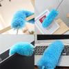 LIUCM Microfiber Feather Duster Extra Long Cobweb Duster for Cleaning, Washable Duster for Ceiling, Fan, Furniture(Sky Blue) view 3