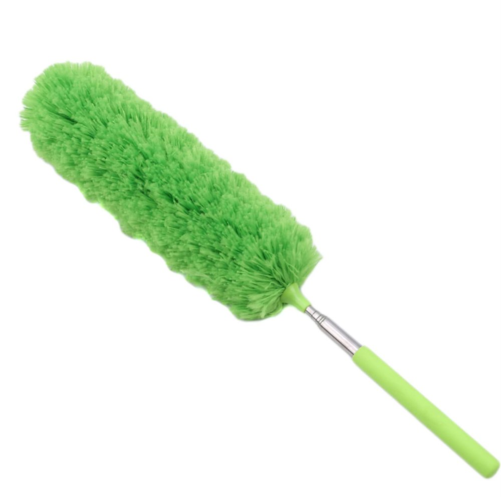 LIUCM Microfiber Feather Duster Extra Long Cobweb Duster for Cleaning, Washable Duster for Ceiling, Fan, Furniture(Green)