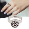 Aromatherapy Finger Rings, Essential Oil Diffuser Rings for Women Stainless Steel Essential Oils Fashion Portable Mini Essential Oil Finger for Women Girls (R36-7) view 4