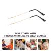 1 Pair Glasses Accessories Replacement Glasses Legs Eyeglasses Arms Legs Glasses Parts Replacement Eyeglasses Repair Kit Replacement Glasses Arm Legs Sunglasses Replacement Temple view 4