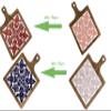 Cheese Serving Tray for Wine, Custom Charcuterie Platter with Tile, Personalized Chopping Block & Cutting Board, Anniversary Wooden Gift Her view 2