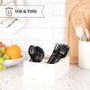 PlasticPro 100 Pack Heavy Weight Plastic Forks Black Disposable Forks Plastic Cutlery Set view 2
