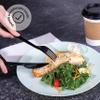 PlasticPro 100 Pack Heavy Weight Plastic Forks Black Disposable Forks Plastic Cutlery Set view 3