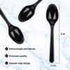 PlasticPro 50 Pack Heavy Weight Plastic Spoons Black Disposable Spoons Plastic Cutlery Set view 4