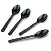 PlasticPro 300 Pack Heavy Weight Plastic Spoons Black Disposable Spoons Bulk Plastic Cutlery Set view 1