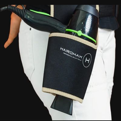 HAIROMAX Salon Hair Dryer Holder, Blow Dryer Holster Belt (Right Side, Beige)