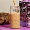 (Pack of 12) INOTEA Bubble Tea | Choose One from 6 Flavors: Brown Sugar, Taro, Honeydew, Banana, Matcha Latte, Sea Salt Coffee | Ready to Drink in a Can (16.6oz/can) | Black Milk Tea with Boba (Taro) view 3