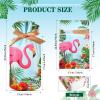 40 Pcs Flamingo Candy Bag Hawaiian Flamingo Treat Bags Tropical Pink Flamingos Candy Goodies Plastic Drawstring Gift Bag Summer Tropical Bag for Birthday Party Wrapping Snack Wedding Baby Shower view 2