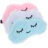 PEVSCO Eye mask Soft Eye Masks Blindfold Cloud Eye Mask Cute Eyelashes Sleep Shade Eyepatch Sleeping Aid Eye Patch Gift Eye Masks for Sleeping (Color : Brass) view 3