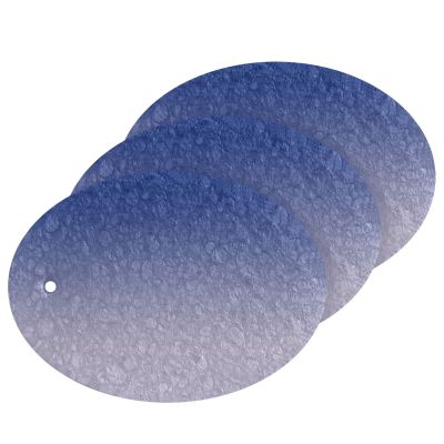 Dark Blue Purple Gradient Cellulose Scrub Sponge Non-Scratch Kitchen Dish Sponges Reusable Scouring Pad for Non-Coated Cookware 3 Packs