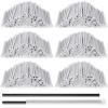 Hoolerry 2000 Pcs 8 Inch Plastic Straws Disposable Individually Wrapped Drinking Straight Long Straws, 0.24" Wide, for Hot and Cold Beverages (Black) view 1
