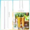 Hoolerry 2000 Pcs Plastic Straws Disposable Individually Wrapped Drinking Straight Long Straws, 0.24" Wide, for Hot and Cold Beverages (8 Inch) view 3