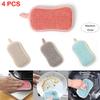 Multi-Purpose Scrub Sponges for Kitchen by Non-Scratch Microfiber Sponge Along with Heavy Duty Scouring Power view 2