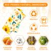 Beeswax Wrap, 9 Pack Eco-Friendly Beeswax Wraps for Food Storage, Organic, Sustainable, Beeswax Food Wraps, Zero Waste Reusable Food Wrap Beeswax Paper 1L, 3M, 5S Plants Pattern Sandwich Wrappers view 2