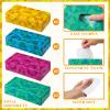 Yinder 12 Packs 1560 Sheets Soft Facial Tissues Box 2 Ply 130 Sheets Per Box Household Facial Tissues Bulk Fit for Bathroom Kitchen Office Car Home Use(Abstract Geometry) view 4