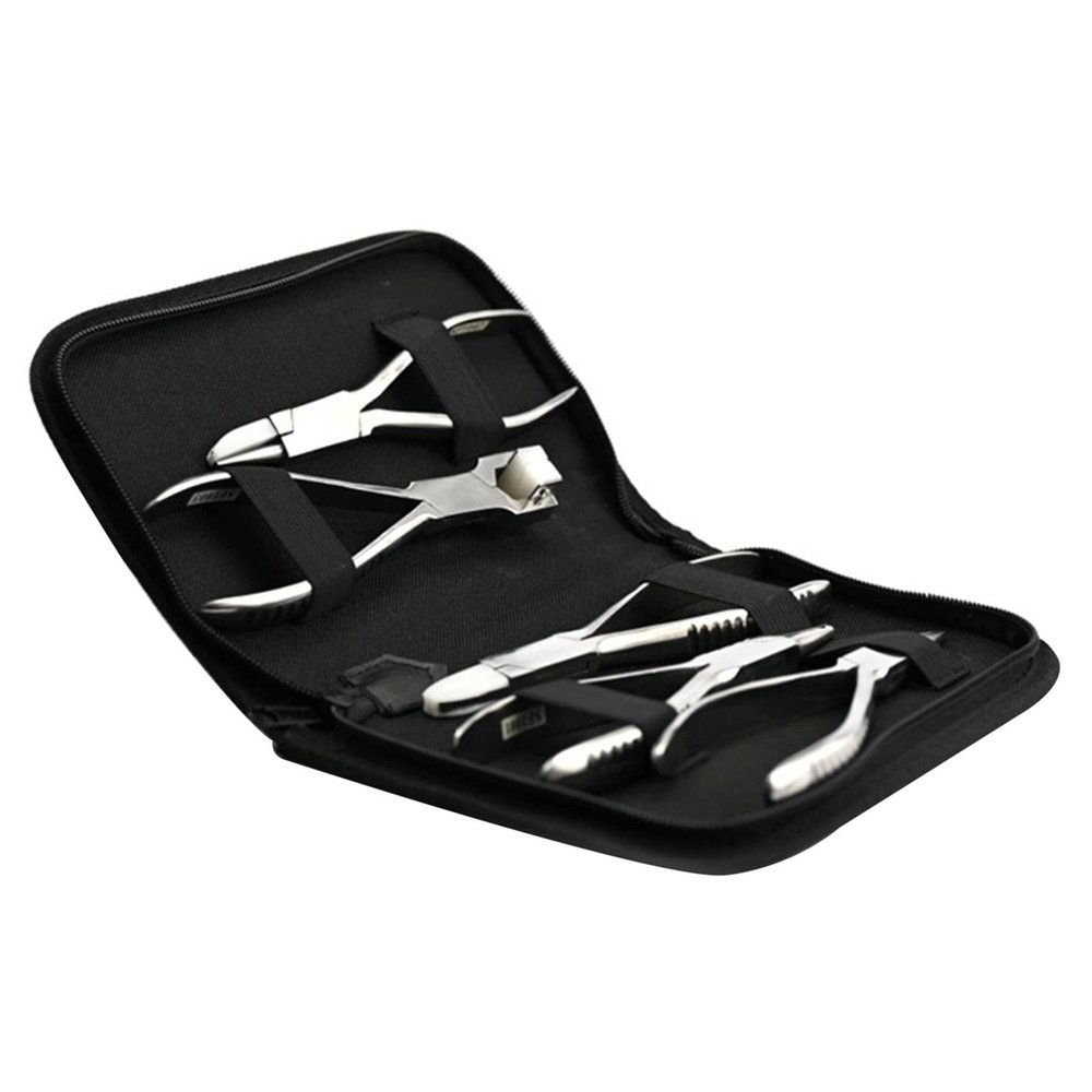 NICHOY Eye Glasses Repair Pliers Set,Pack of 5Pcs,Eyeglass Frame and Nose Pad Adjusting Tools,Glasses Tool Pliers Repair Set,Sturdy and Durable,High Adaptation Rate(Color:,Size:5 pcs)