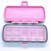 Amazon TMDF Travel Pill Organizer with 8 Compartments Moisture Proof Pill Box Daily, Weekly and Monthly Medicine Organizer Pocket Size Pill Dispenser (Pink) view 3