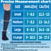 (3 Pairs) Made in USA - Circulating Dress Compression Socks 20-30mmHg for Men & Women - Knee Hi Firm Support Stockings for Nursing Travel Flight Work - Navy & Black & Black view 3